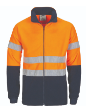 Polar Fleece Full Zip Reflective Tape HiVis