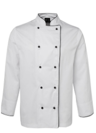 Jacket Unisex Chefs Long Sleeve 65 Polyester 35 Cotton