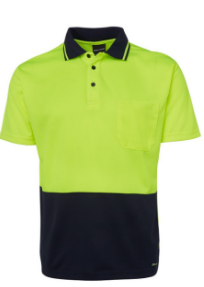 Polo JBs Adults Hi Vis Non Cuff Traditional Polo