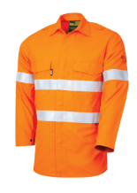 Shirt BOOL Mens Regular Weight PPE2 HRC2 FR Shirt With Loxy Fire Retardant Silver Reflective Tape