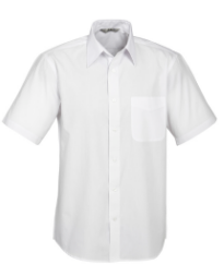 Shirt Mens Base Short Sleeve Shirt  65 Polyester 35 Cotton Poplin Fabric