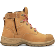 Boot OLIVER Ladies ZIP Lace Up Water Resistant WHEAT