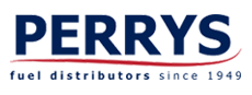 Embroidery PERRYS fuel distributors since 1949 Logo Front Centreon HatsWhite  Red Logo