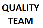 Heatpress QUALITY TEAM Back Centreon Back of ShirtPoloBLACK Text in 2 LinesBig Lettering