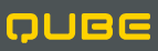 Embroidery QUBE Front Left Hand Side WearingHi Vis ClothingBLACK Logo