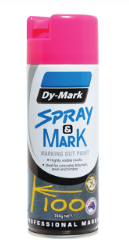 Paint DyMark Spray And Mark Fluoro Pink  350grm