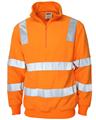 Fleece Polar Fleece Hi Vis VIC Rail 12 Zip Polar Fleece with Silver Reflective Tape