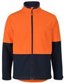 Jacket Hi Vis Three Layer Softshell Jacket 100 Polyester Mechanical Stretch Bonded Fabric with Full Zip