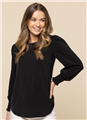 Top Gloweave Freya Womens Shirred Cuff Soft Top