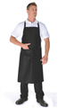 Apron Polyester Cotton Full Bib BLACK Apron with Pocket  200gsm  Size 80cm x 90cm