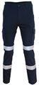 Cargo Pants DNC SlimFlex BioMotion with 2 Bands of Silver Reflective Tape on Each Leg