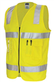 Vest DayNight 190gsm Cotton Reflective Tape With Zip