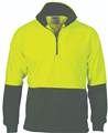 Polar Fleece 12 Zip HiVis Two Tone