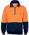 Windcheater Cotton Fleecy 12 Zip HiVis Two Tone  Size 7XL