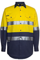 Shirt HI Vis Long Sleeve with Silver Reflective Tape 150grm