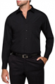 Shirt Mens Van Heusen Classic Relaxed Fit Solid Colour Long Sleeve Business Shirt