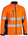 Jacket Bisley Soft Shell HiVis Two Tone  Silver Tape