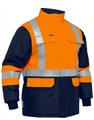 Jacket Bisley X Taped Two Tone Hi Vis Freezer Jacket with Silver Reflective Tape