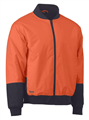 Jacket Bisley Bomber Two Tone HI Vis with Waterproof and Breathable Quilted Lining