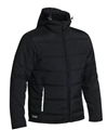 Jacket Bisley Black Puffer Jacket Quilted with Adjustable Hood