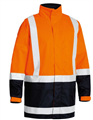 Jacket Bisley Hi Vis Rain Shell Jacket with Silver Reflective Tape