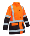 Jacket BISLEY Womens Hi Vis 5 in 1 Rain Jacket with Silver Reflective Tape