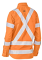 Shirt BISLEY Ladies Lightweight Drill X Taped Biomotion Hi Vis Cool