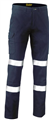 Trouser BISLEY Taped Stretch Cotton Drill Cargo Pants with Silver Reflective Tape