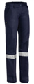 Trouser Bisley Ladies Drill Pants with Silver Reflective Tape