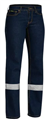 Jeans Ladies Bisley Rough Rider Stretch Denim with Silver Reflective Tape
