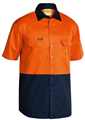 Shirt Bisley Hi Vis Cool Light Weight Drill Shirt SS 155gm