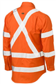 Shirt Bisley X Taped BioMotion Hi Vis Cool Lightweight Drill Shirt  155gsm