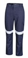 Pants BOOL Womens Regular Weight PPE2  FR Cargo Trousers With Loxy and Fire Retardant Silver Reflective Tape 197gsm