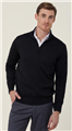Jumper NNT TREVIRA Wool Blend Long Sleeve Zip Neck