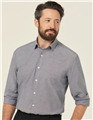 Shirt Mens NNT Corporate Cotton Chambray Long Sleeve Shirt CHARCOAL
