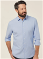 Shirt Mens NNT Corporate Cotton Chambray Long Sleeve Shirt LIGHT BLUE