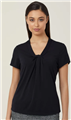 Top Ladies NNT Matt Jersey TWIST Neck Top