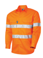 Shirt Drill 145gsm Lightweight Vented Long Sleeve Double Hoop Reflective Tape