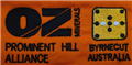 Embroidery OZ MINERALS BYRNECUT AUSTRALIA PROMINENT HILL ALLIANCE  Logo