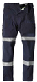 Trouser FXD Double Reflective Tape BioMotion Stretch Work Pant Navy