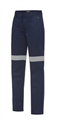 Trousers King Gee Ladies Drill Pants with Reflective Silver Tape