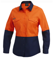 Shirt King Gee Ladies WorkCool 2  Spliced Long Sleeve