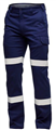 Trousers King Gee Stretch Bio Motion Cargo Pant with Silver Reflective Tape