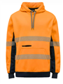Pull Over Jersey Fleece Hoodie Hi Vis with Tape