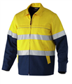 Jacket King Gee Cotton Drill Spliced with Reflective Tape