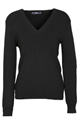 Jumper Ladies V Neck Long Sleeve Pullover 73 Viscose 27 Nylon 12 Gauge