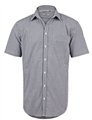 Shirt BENCHMARK Mens Two Tone Short Sleeve Check Shirt