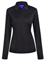 Polo Shirt Ladies Lucky Bamboo Long Sleeve Polo Shirt with Breathable and Moisture Wicking