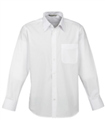 Shirt Mens Base Long Sleeve Shirt  65 Polyester 35 Cotton Poplin Fabric