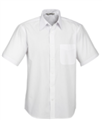 Shirt Mens Base Short Sleeve Shirt  65 Polyester 35 Cotton Poplin Fabric